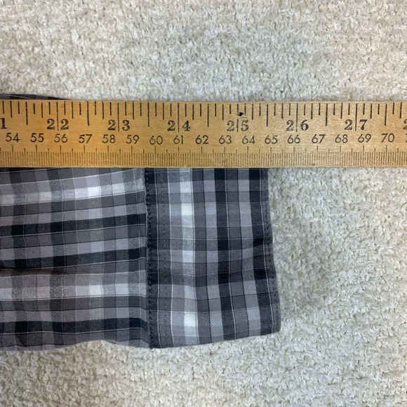 Lot of 2 Columbia Mens XXL Plaid Button Down Shirts Grey Green Regular Fit - Picture 10 of 14